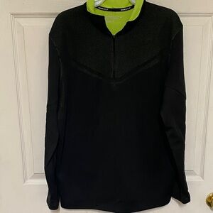 Nike Black and Green Men's Sweater